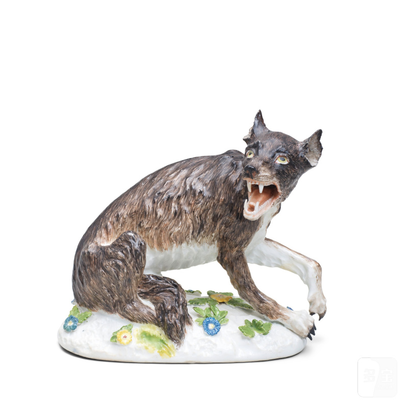 A Meissen model of a wolf, circa 1745 - 图3